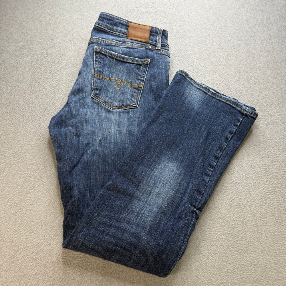 Lucky Brand Lolita Boot Jeans Women 8/29 Blue Faded Denim Bootcut Stretch Casual